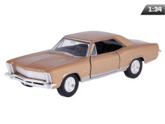 Carmotion Model 1:34, 1965 Buick Riviera Gran Sport, zlato (A00875BRZL)