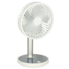 slomart Brezžični namizni ventilator 30cm bele barve