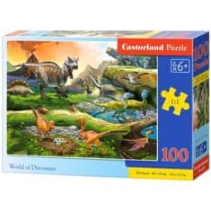 shumee Puzzle 100 kosov Svet dinozavrov 6+ CASTORLAND