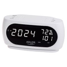 slomart Digitalna budilka higrometer Adler AD 1186W