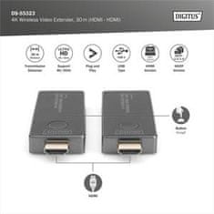 Digitus DS-55323 Brezžični video podaljšek 4K, 30 m (HDMI na HDMI)