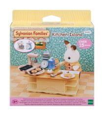 Sylvanian Families Pohištvo - kuhinjski otok z dodatki