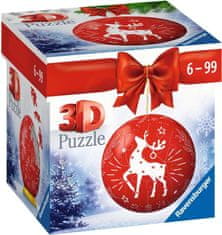 Ravensburger 3D Puzzleball božični okrasek rdeča 54 kosov