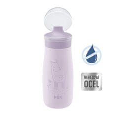 NUK Mini-Me Sip steklenička iz nerjavečega jekla - vijolična 300ml, 9m+