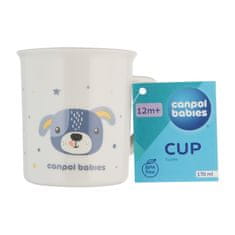 CANPOL BABIES Plastični lonček CUTE ANIMALS - pes 170 ml