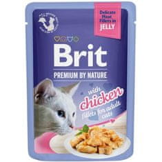 Brit Premium by Nature Cat Nežni fileti v želeju s piščancem 85 g