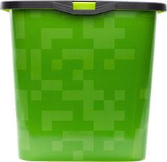 Stor ŠKATLA ZA SHRANJEVANJE S POKROVOM MINECRAFT 23L, PLASTIČNA