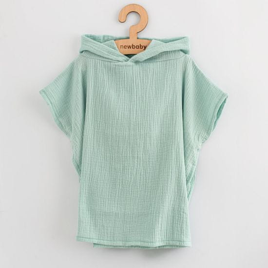 NEW BABY Baby muslin pončo Feeling mint 35 cm - XS