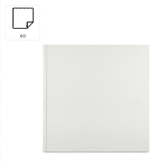 Hama album classic WRINKLED 30x30 cm, 80 strani, bel