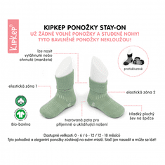 Otroške nogavice Stay-on-Socks NEWBORN 1 par Calming Green