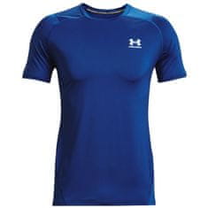 Under Armour Majice obutev za trening mornarsko modra XXL Heatgear Armour Fitted Short Sleeve