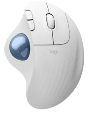 Logitech M575 S Wireless Trackball miška, bela, Bluetooth