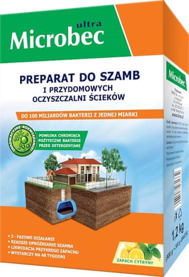 Noah PREPARAT DO SZAMB - MICROBEC ULTRA 900G+300GRATIS