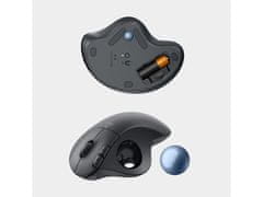 Logitech M575 S Wireless Trackball miška, grafitna, Bluetooth