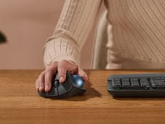 Logitech M575 S Wireless Trackball miška, grafitna, Bluetooth