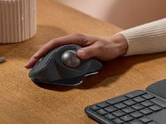 Logitech MX Ergo S Advanced Wireless Trackball miška, grafitna