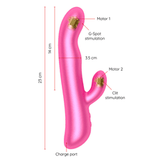 Oninder VIBRATOR RABBIT Oninder Oslo Vib. & Rotation Pink App