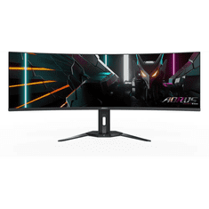 Gigabyte Aorus CO49DQ monitor, ukrivljen, 5120 x 1440, 0.03ms, 144Hz (AORUS CO49DQ)