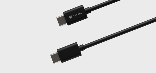 Natec Prati kabel USB-C, 100 W, 200 cm, univerzalni, črn