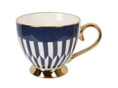 sarcia.eu Pomorsko modra in zlata porcelanska skodelica za darilo 445ml 