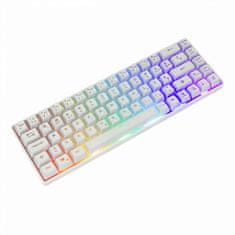 White Shark Tipkovnica GK-2201 RONIN bele barve RGB