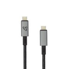 S-box 1.50m 100W USB 3.1 USB-C kabel M/M SBOX črno/sivi visoko kakovostni