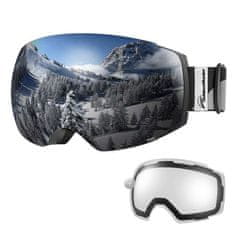 Outdoor master Smučarska Očala Pro Snow + prozorna leča, Black frame with Grey lens