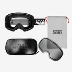 Outdoor master Smučarska Očala Pro Snow + prozorna leča, Black frame with Grey lens