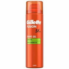 Gillette Fusion Sensitiv e Almond Oil gel za britje (Shave Gel) 200 ml