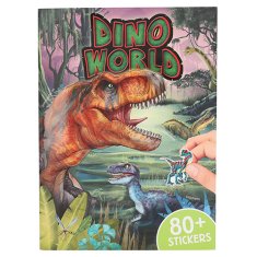 Dino World Samolepkový sešit , 80+ samolepek