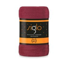 Faro Odejo Microfleece iz super mehkega poliestra v bordo barvi, 150/200 cm