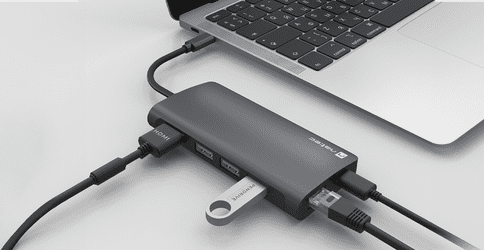 Natec Fowler 2 adapter, USB hub, USB-A, HDMI, USB-C, microSD