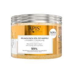 APIS Apis bogastvo medu, sproščujoča kopalna sol z medom in kurkumo 650 g