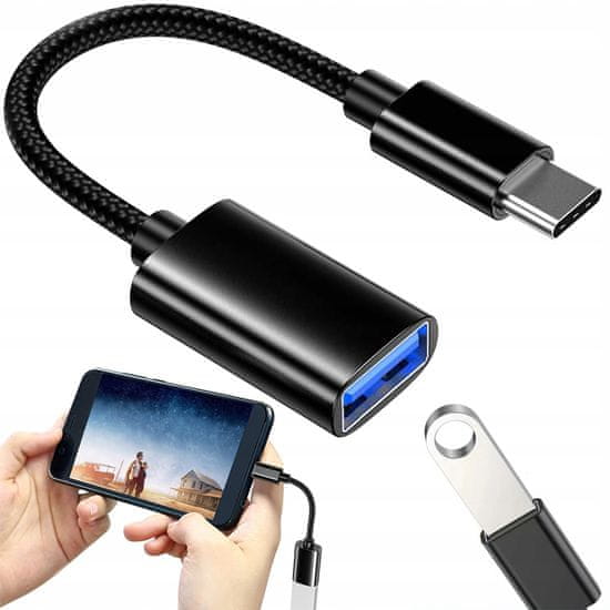 Verkgroup Adapter USB C na USB 3.0 OTG 11cm črn