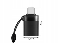 Verkgroup Adapter USB C na USB 3.0 OTG črn