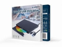 Gembird DVD-USB-03 Slim M-Disc DVD zunanji zapisovalnik USB črn