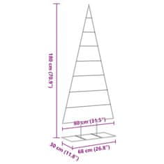 Vidaxl Kovinska novoletna jelka za dekoracijo črna 180 cm