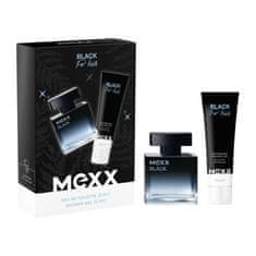 Mexx Black Man Set toaletna voda 30 ml + gel za prhanje 50 ml za moške