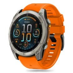 Tech-protect Silicone Line pašček za Garmin Fenix 5x / 5x Plus / 6x / 6x Pro / 7x / 8 51mm, orange