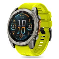 Tech-protect Silicone Line pašček za Garmin Fenix 5x / 5x Plus / 6x / 6x Pro / 7x / 8 51mm, lime