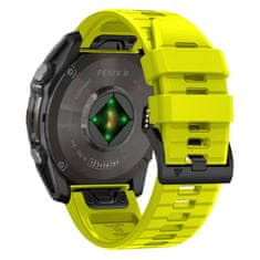 Tech-protect Silicone Line pašček za Garmin Fenix 5x / 5x Plus / 6x / 6x Pro / 7x / 8 51mm, lime