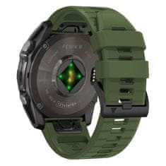 Tech-protect Silicone Line pašček za Garmin Fenix 5x / 5x Plus / 6x / 6x Pro / 7x / 8 51mm, military green