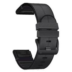 Tech-protect Silicone Pu pašček za Garmin Fenix 5x / 5x Plus / 6x / 6x Pro / 7x / 8 51mm, black