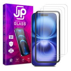 JP JP Long Pack Kaljeno steklo, 3 stekla za telefon z aplikatorjem, iPhone 16 Plus