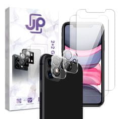 JP JP Combo pack, Komplet 2 kaljenih stekel in 2 stekel za kamero, iPhone 11