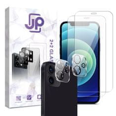 JP JP Combo pack, Komplet 2 kaljenih stekel in 2 stekel za kamero, iPhone 12