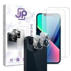 JP JP Combo pack, Komplet 2 kaljenih stekel in 2 stekel za kamero, iPhone 13 Mini