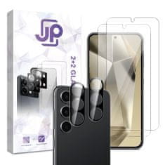 JP JP Combo pack, Komplet 2 kaljenih stekel in 2 stekel za kamero, Samsung Galaxy S24 Plus