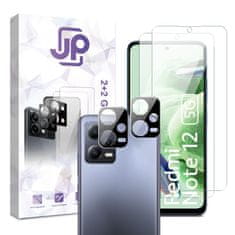 JP JP Combo pack, Komplet 2 kaljenih stekel in 2 stekel za kamero, Xiaomi Redmi Note 12 5G