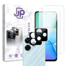 JP JP Combo pack, Komplet 2 kaljenih stekel in 2 stekel za kamero, Xiaomi Redmi 13